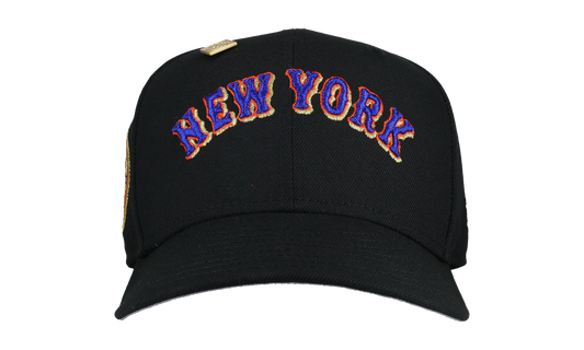 59FIFTY New York Mets 1969 World Series Fitted Hat "Script Metallic - Black" 123451300330