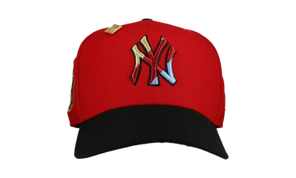 59FIFTY New York Yankees 1951 World Series Diagonal Logo Fitted Hat "Red / Black" NE228