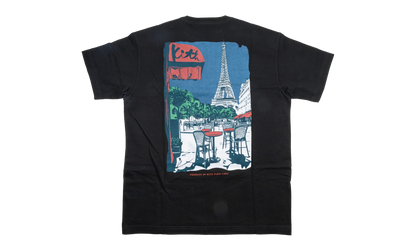 Paris Eiffel Cafe Logo Tee "Black" KHM034690 001