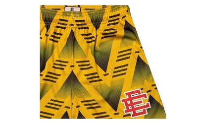 EE BASIC SHORT "JVC SOCCER - Yellow/Red" EE792