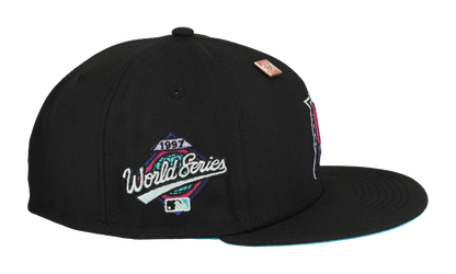 59FIFTY Florida Marlins 1997 World Series Polar Lights Fitted Hat "Black" 123451290786