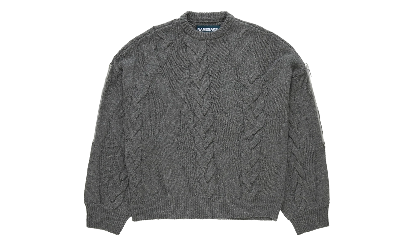 Linas Dual Crewneck Sweatshirt "Ash Grey" N3AW25N3KN03AG