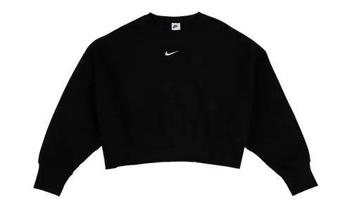 NSW Phoenix Fleece Oversized Crew Sweatshirt WMNS "Black / Sail" DQ5761 010