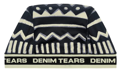 5Q Mudcloth Skully Hat "Black" DT432