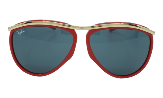 AVIATOR OLYMPIAN SUNGLASSES "POLISHED RED" RB2219-1243R5_59