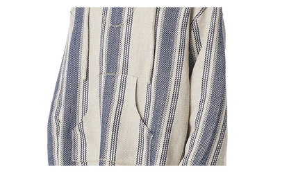 Stripe Linen Mexican Parka "Indigo" 963565