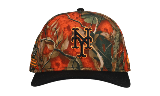 9FIFTY New York Mets 30th Anniversary A Frame Snapback Hat "Leaves / Orange" NE204