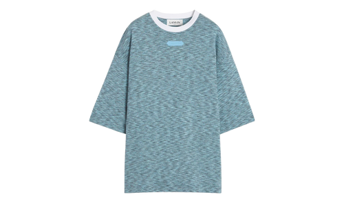 KNIT T-SHIRT "BLUE CHINÉ" RM TS0026 J098 P24 474
