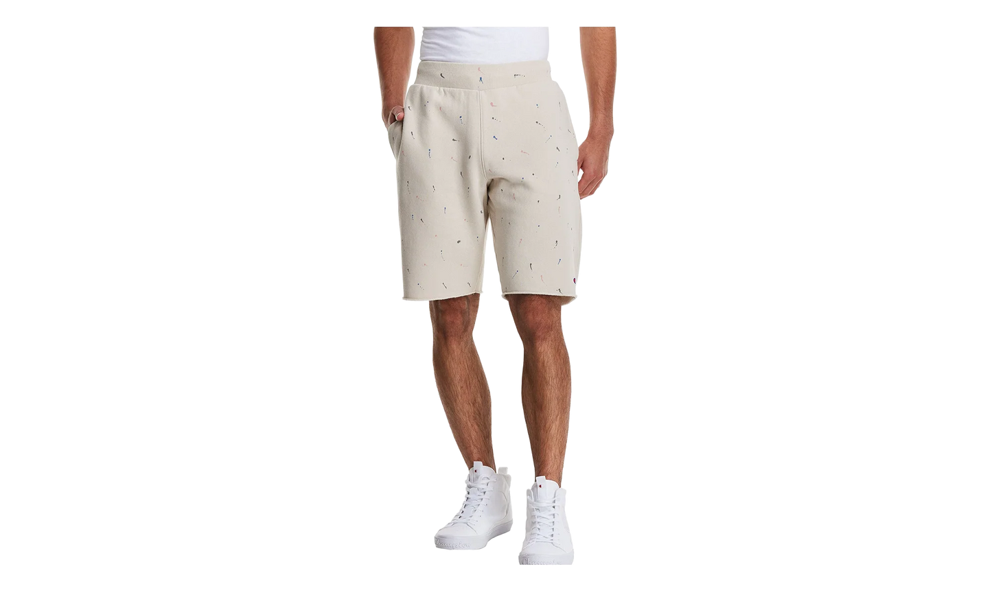 C-Life Reverse Weave Paint Splatter Shorts "Pebblestone" 825977 AZXC