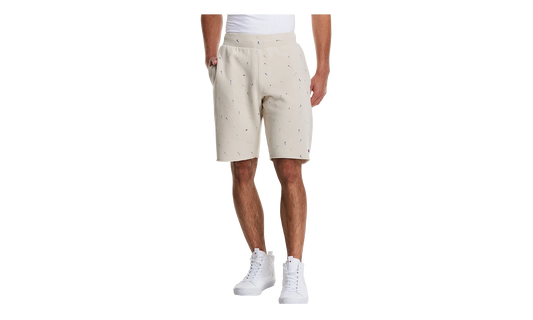 C-Life Reverse Weave Paint Splatter Shorts "Pebblestone" 825977 AZXC
