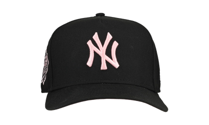 9FIFTY New York Yankees 1999 World Series A Frame Snapback Hat "Black / Pink - Visor" NE259