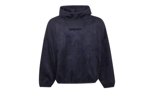Suede Fleece Modern Hoodie "Vintage Black" 192HO256941F