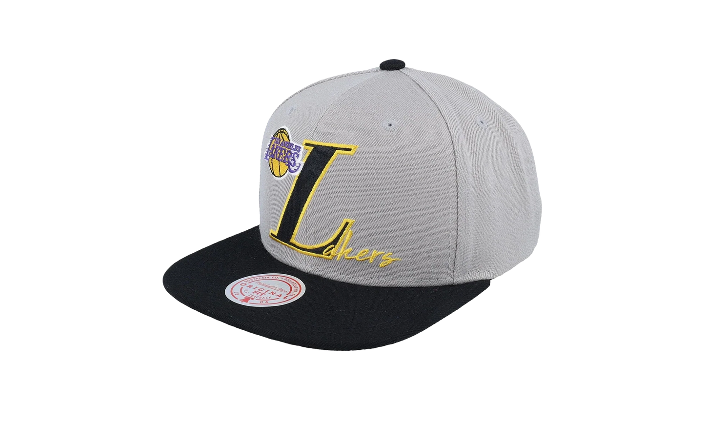 NBA Top Letter Snapback Cap "Los Angeles Lakers - Grey" HHSS6582 LALYYPPPGREY