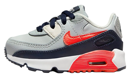 Air Max 90 Leather TD "Light Smoke Grey Bright Crimson" CD6868 021