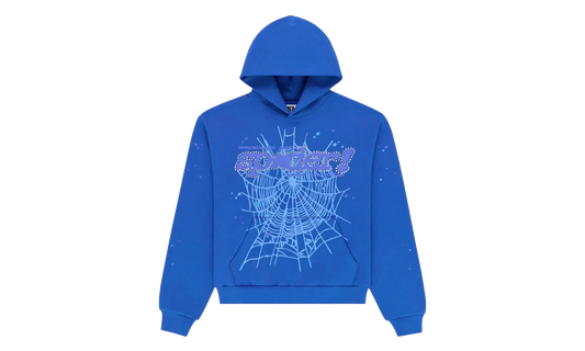Rhinestone Punk V2 Hoodie "Blue" SP5der408