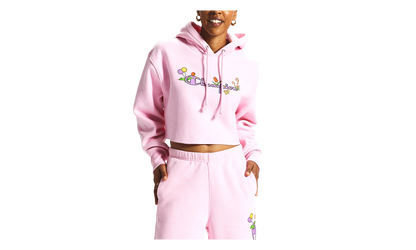 Candy Land Reverse Weave Cropped Hoodie WMNS "Pink Candy" WL659 590735PKN
