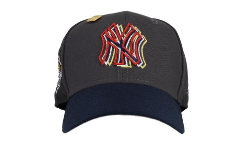 59FIFTY New York Yankees 3D Metallic 1999 WS Fitted Hat "Graphite / Navy" 123451299623