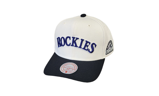 MLB Cooperstown Off Word Pro Snapback Cap "Colorado Rockies - Off White" HP11517 CROOFWH
