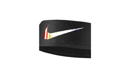 LOGO PRINTED FURY HEADBAND "Black / Pimento / Turf Orange" N.100.2054.018