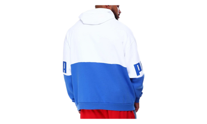 Power Colorblock Fleece Hoodie "Nebulas Blue / White" 846795 75