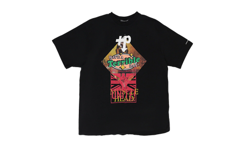 MIXED PRINTED VINTAGE T-SHIRT "WASHED BLACK" PGR XTSH 0007