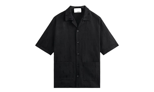 Jacquard Faille Reade Shirt "Black" KITH26