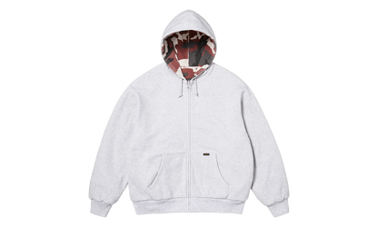 Reversible Work Zip Up Hooded Sweatshirt "FW25 - Heather Grey" SU26974