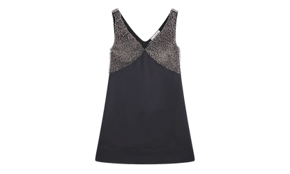 EMBROIDERED V-NECK DRESS "Black" RW DR9014 5584 P23 10