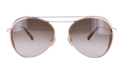 Double Bridge Aviator Sunglasses "Shiny Gold" MCM129S-739