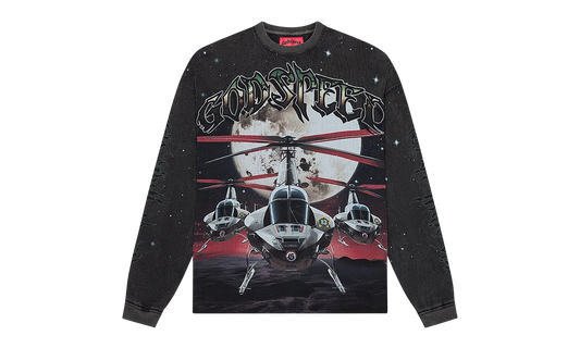 Air-Strike long sleeve t-Shirt "Black Wash" 40V4IZ34