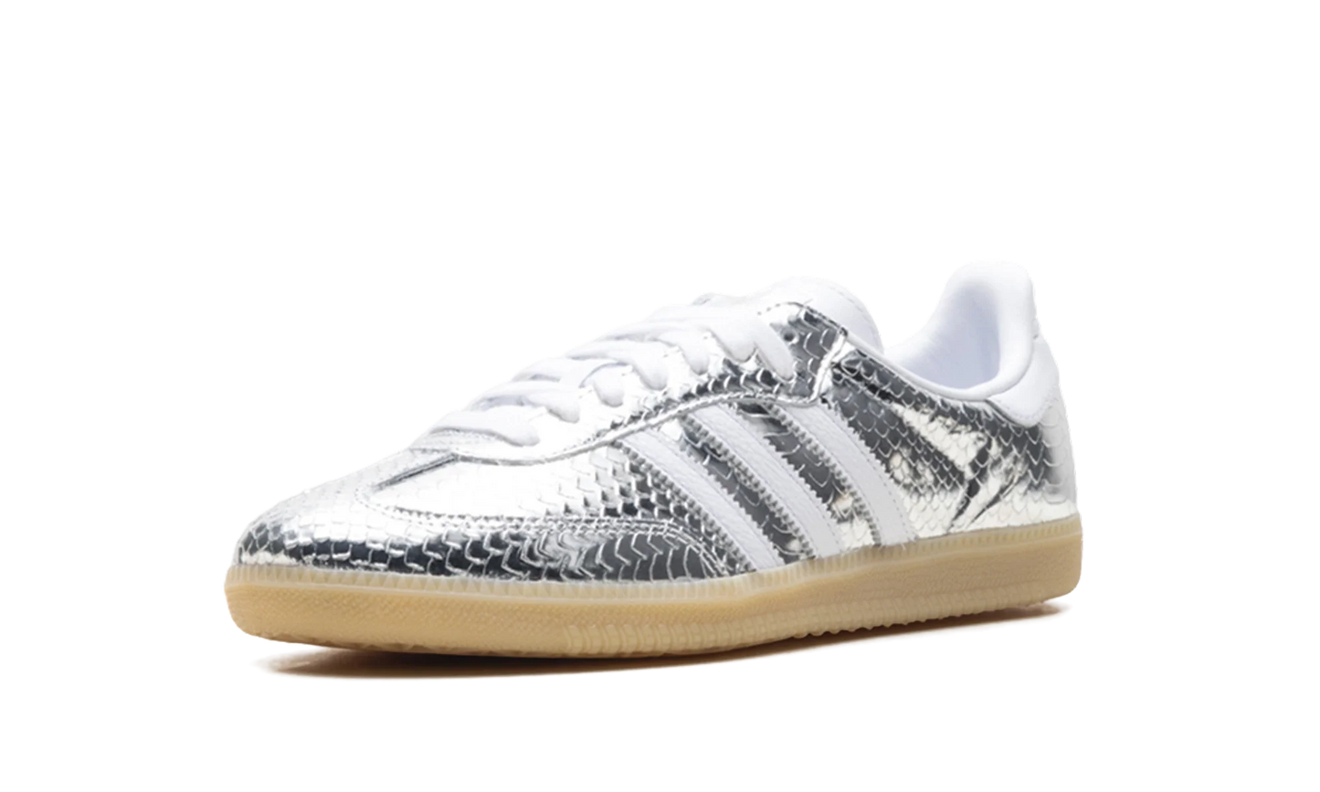 Adidas Samba OG WMNS "Patent Snakeskin Silver Metallic" IH9016