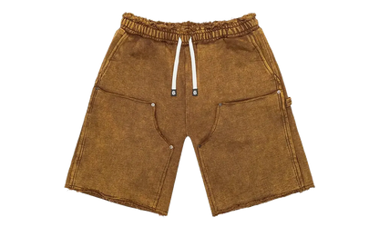 Carpenter Distressed Shorts "Muddy Brown Wash" GS194