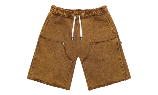 Carpenter Distressed Shorts "Muddy Brown Wash" GS194