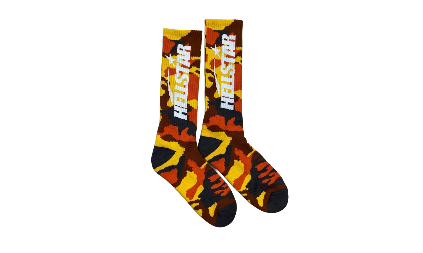 Logo Socks "Camo / Orange" HSR154