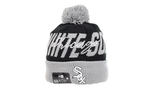 Chicago White Sox Confident Knit Pom Beanie "Black / Grey" 60267437