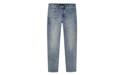 P001 Weft Buckshot Jeans "Mid Indigo" P001 CWBK425