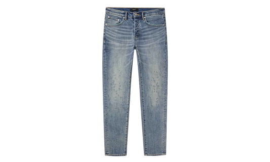 P001 Weft Buckshot Jeans "Mid Indigo" P001 CWBK425