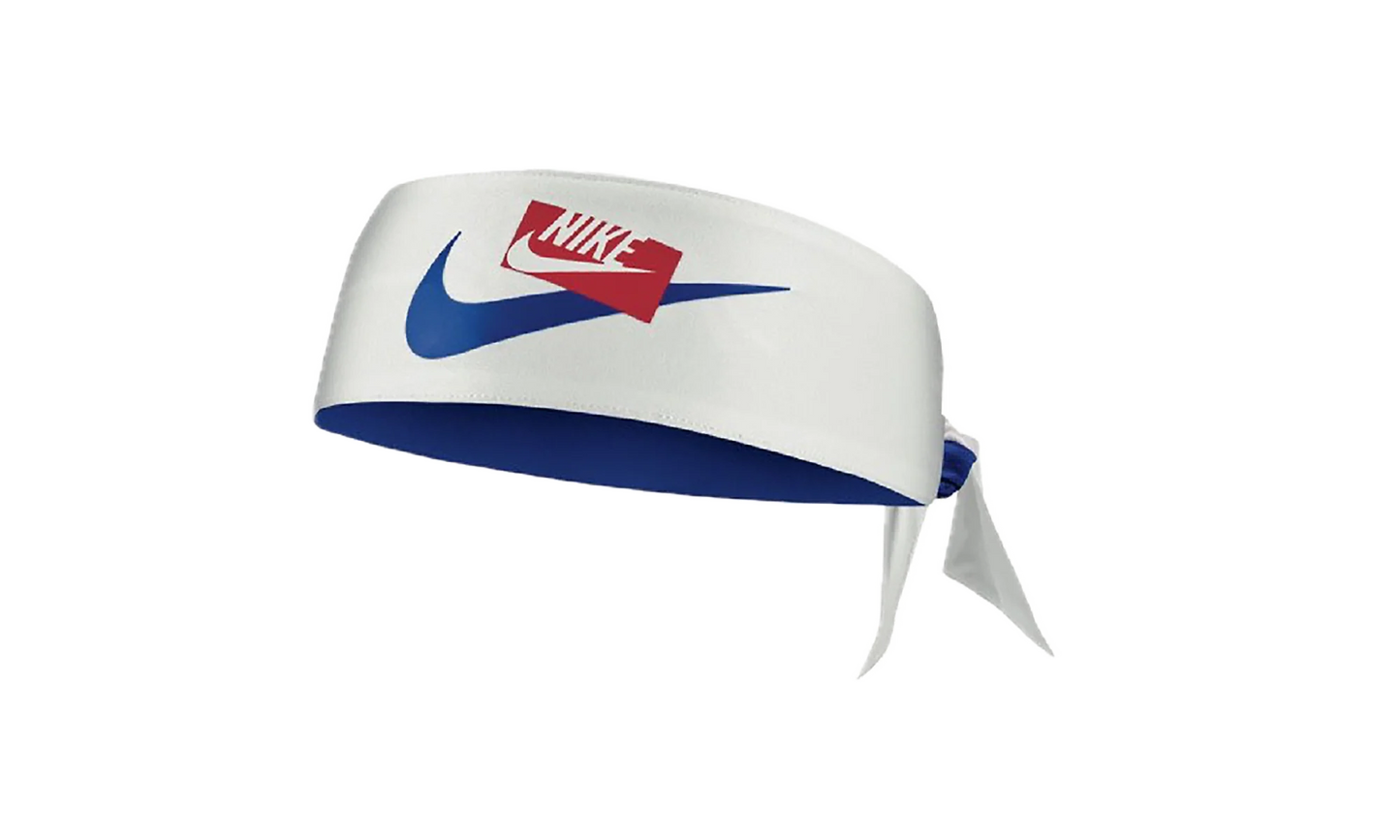 DRI-FIT PRINTED HEAD TIE 2.0 REVERSIBLE "White / Game Royal / White" N.000.0245.963