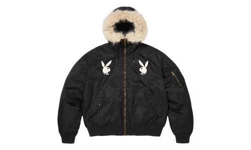Playboy® Hooded MA-1 "SS26 - Black" SU27110