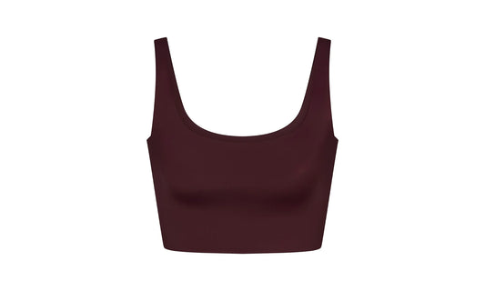 SHINE SCOOP NECK BRA TOP "Nike - Currant" SKM052