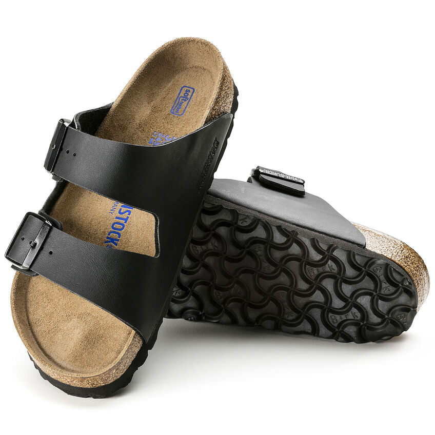 Arizona Birko-flor Soft Footbed Sandal in Black