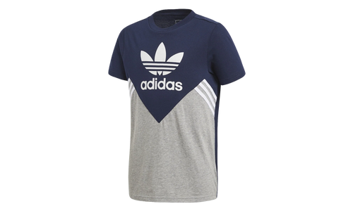 Originals Fleece T-Shirt GS "Collegiate Navy / Medium Grey Heather / White" CE1082