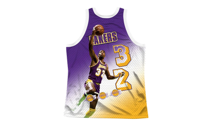 NBA Behind The Back Jersey "Los Angeles Lakers Magic Johnson" MSTKMI19002 LALWHITEJH
