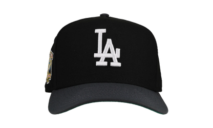 9FIFTY Los Angeles Dodgers 40th A Frame Snapback Hat "Black / Graphite" NE145