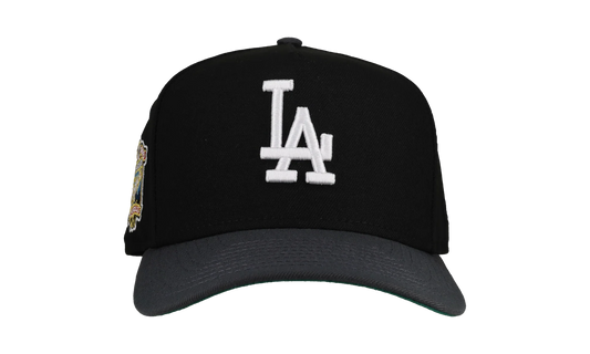9FIFTY Los Angeles Dodgers 40th A Frame Snapback Hat "Black / Graphite" NE145