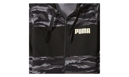 Camo Fullzip Fleece Hoodie "Black" 855054 01