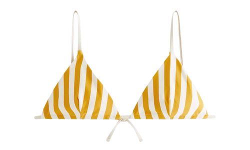 Lucia II Kith Stripe Triangle Top WMNS "Pastel Yellow" KITH122