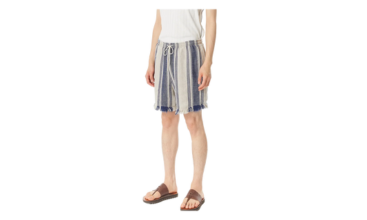 Stripe Linen Training Pants "Indigo" 963563
