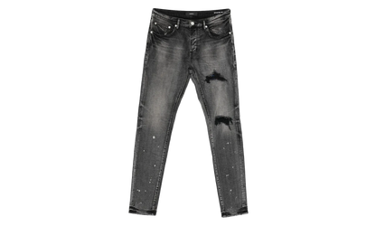 P001 Plaid Patch Jeans "Washed Black" P001 SYDB425