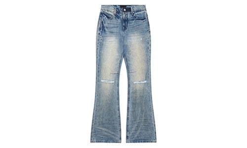 Mael Flared Muddy Sky Denim "Blue" B2234MDSKY